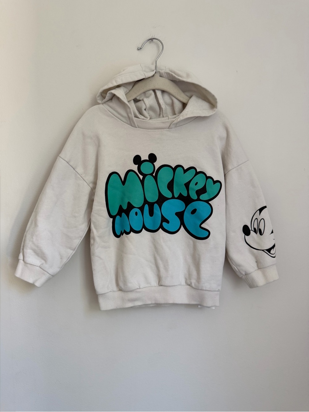 LCW x Disney Mickey Mouse Cream Hoodie (Size 3/4)